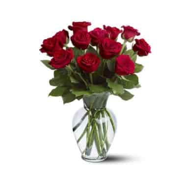 Douze roses rouges